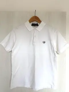 イングランド製 FRED PERRY ポロシャツ 半袖 コットン ホワイト 38