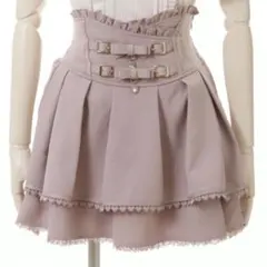 LIZLISA リズリサ　2連リボンベルトスカパン　ピンク