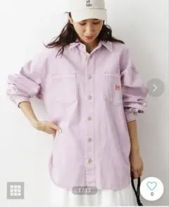 RODEO CROWNS☆ ピンクオーバーサイズデニムシャツ