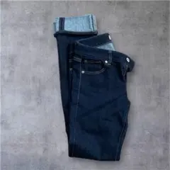 UNIQLO ダークブルージーンズ 22