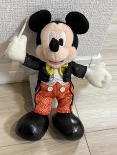 TDR ディズニー ミッキー 35周年 復刻版 燕尾服 ぬいぐるみ バッジ