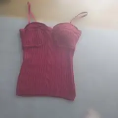 GUESS ワインカラー リブ編みキャミソールのサムネイル