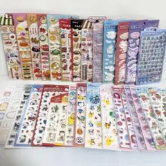 【在庫処分セール♪】ウォーター 立体エンボシスマシュマロ平面シール30枚セット