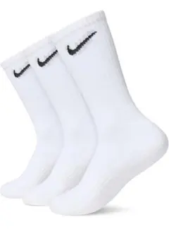 NIKE クルーソックス3足 SX7664 M 23-25cm ホワイト 未使用