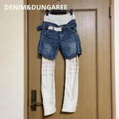 DENIM&DUNGAREE デニム&ダンガリー デニム重ね着風 140cmのサムネイル