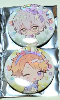 あんスタ　アニカフェ　カンナ　嵐　缶バッジ 2個セット