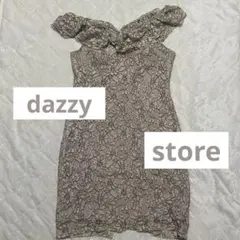 レースオフショルダータイトドレス