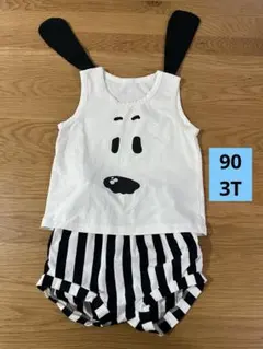 スヌーピー　90サイズ　3T 3歳　タンクトップ　かぼちゃパンツ　セットアップ