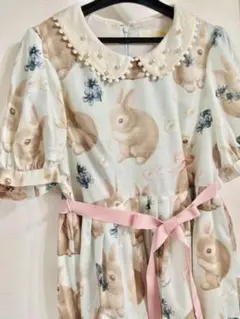 ルルゲッタ　うさぎ　花柄　ワンピース 2025年最新】ルルゲッタ うさぎの人気アイテム - メルカリ