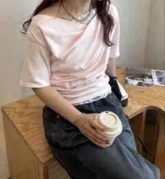 mystic レースドッキングオフショル半袖Tシャツのサムネイル