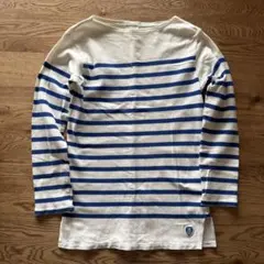 ORCIVAL オーシバル バスクシャツ ボーダー ホワイト × ブルー 16A