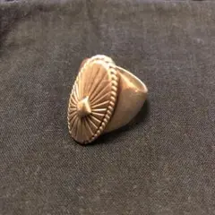 NAVAJO Delbert Vandever サンバースト オーバル リング ナバホ族 Delbert Vandever サンバースト オーバル リング 22.5