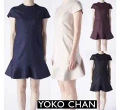 YOKO CHAN 極美品ワンピース　ペプラム　入園卒園入学卒業式　セレモニー