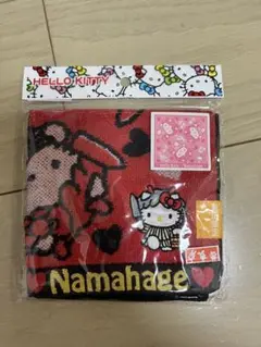 秋田限定　ハローキティ ナマハゲ　ジャガードタオル