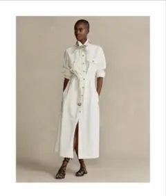 Polo Ralph Lauren デニム　ホワイト　シャツワンピース