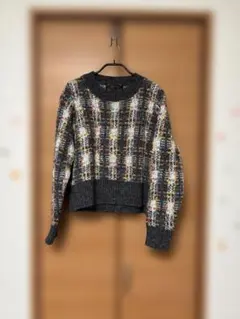 Libby&Rose チェック柄風 ニットセーター