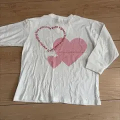 DRC 130cm 七分袖Tシャツ ピンクハート