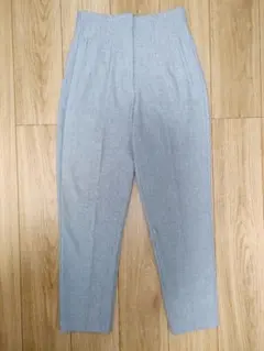 ZARA ハイウエストパンツ ライトグレー XS