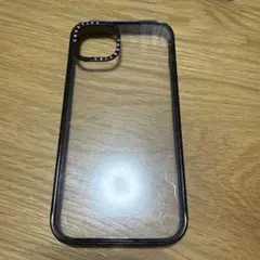 iPhone用クリアケース 透明・ブラック　iPhone 15plus