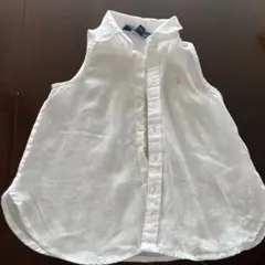 Ralph Lauren ラルフローレン　リネン　白　トップス 女の子
