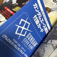 ガンダムエース10月号 付録 おまけ アムロ&ガンダム ガンダムカードゲーム