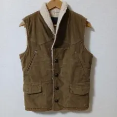 極美品 NO ID. コーデュロイシェルパ襟ベスト サイズ2 18,900円