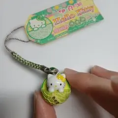 ご当地キティ　愛知限定　伊良湖　メロン　根付け　ストラップ