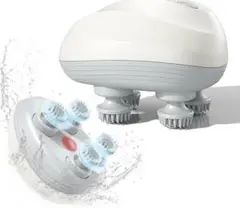 電動頭皮ブラシ ヘッドスパ 頭皮ケア 3D振動 360°回転 頭皮洗浄