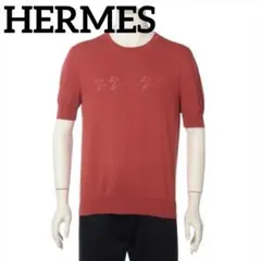 HERMESエルメス ホースモチーフ透かし編みニット Tシャツのサムネイル