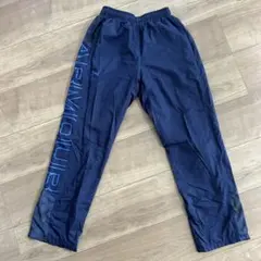UNDERARMOURアンダーアーマー ジャージパンツ ネイビー キッズMサイズ
