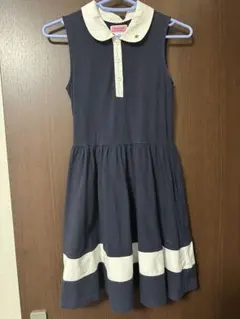 kate spade ネイビー/アイボリー ワンピース 140