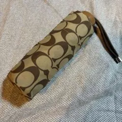 中古　美品　コーチ　シャグネチャ柄・折り畳み傘