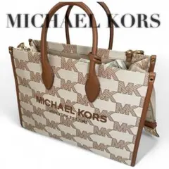 【美品】マイケルコース ミレラ トートバッグ 2way シグネチャー レザー