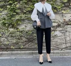 【美品】cygne シーニュ　ぺプラムブラウス Marie ブラック 2026年最新】シーニュ cygne ブラウスの人気アイテム - メルカリ