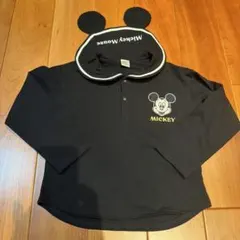 ミッキーマウス 長袖カットソー 耳付き　　未使用タグなし