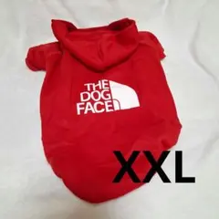 THE DOG FACE フード付き犬服 レッド　お出かけ　XXLサイズ