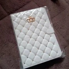 iPad　ケース mini 6 / 7 用 iPad カバー　キルティング　白