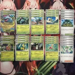 メガフシギバナex RR 進化ライン　デッキパーツセット　メガニウム　活力の森