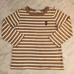 DOUBLE.B ミキハウス 長袖Tシャツ 90 ボーダー ビーくん ダブルビー