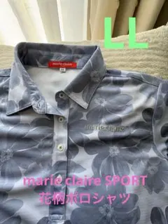 marie claire SPORT 花柄ポロシャツ LLのサムネイル