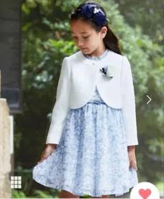 CHOPIN ショパン フォーマルワンピース 120cm 水色 白