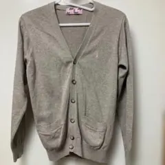 EAST BOY グレー Vネックカーディガン9号サイズ