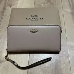 COACH 長財布 アコーディオン ジップ ウォレット グレー CC489 - メルカリ