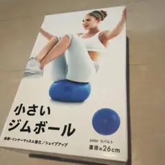 【新品未開封】La.VIE 小さいジムボール コバルト 26cm