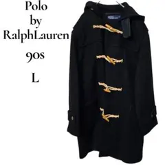 ポロ ラルフローレン ダッフルコート 90s USA Lサイズ ブラック