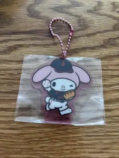 サンリオ　タイトーくじ　侍ジャパン　F賞　アクリルキーホルダー　マイメロディ