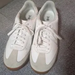 ユニクロc スウェードコンビネーション スニーカー　白　26cm