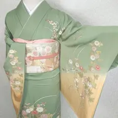 ●☆正絹 訪問着 4点 フルセット 入学式 卒業式 結婚式 お宮参り 七五三