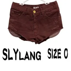 SLY LANG レディース ショートパンツ ボルドー サイズ0のサムネイル
