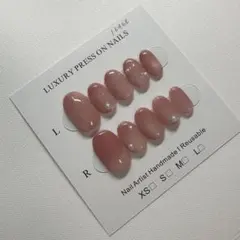 ネイルチップ　ラメマグネット　ピンク　推し活　ショートオーバル